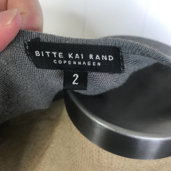 Bitte Kai Rand Gray and Black Asymetrical Tunic SZ 2 - Picture 3 of 6